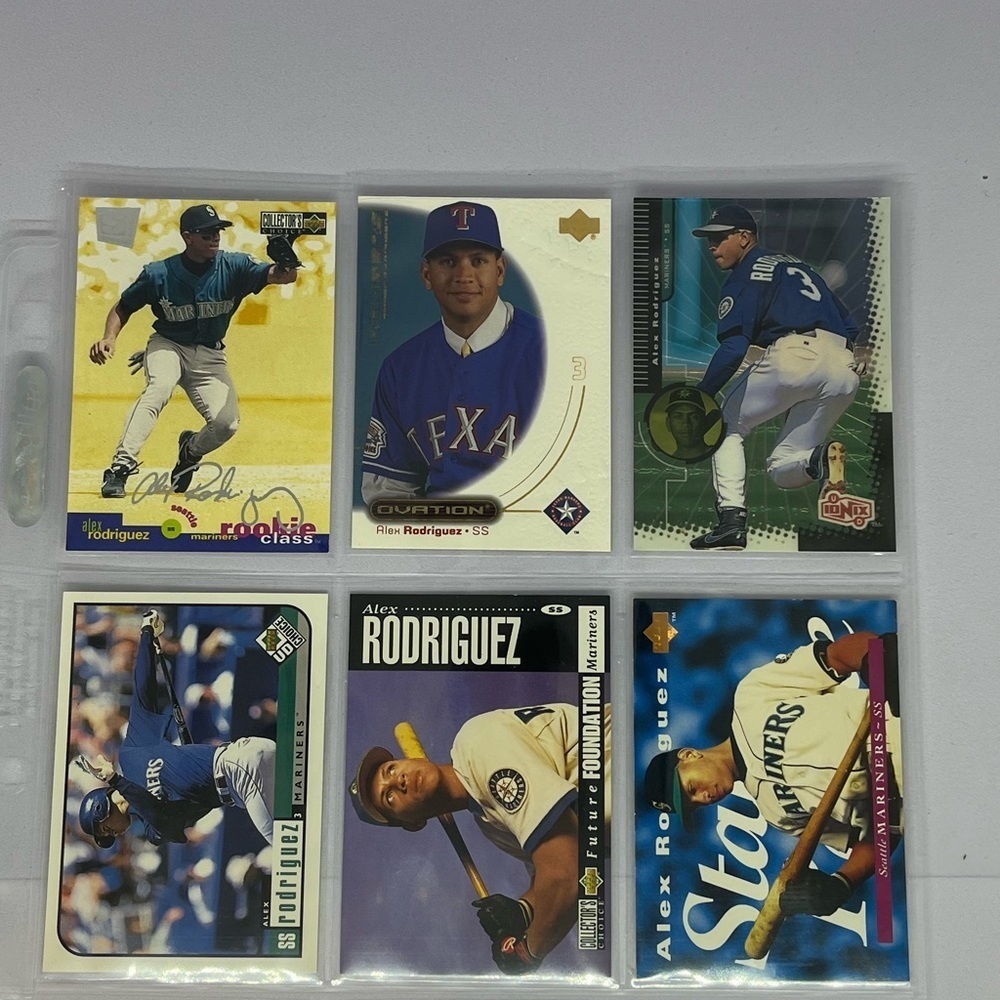 ⚾️ Alex Rodriguez, MBL Baseball Trading Sports, Cards Lot of 6